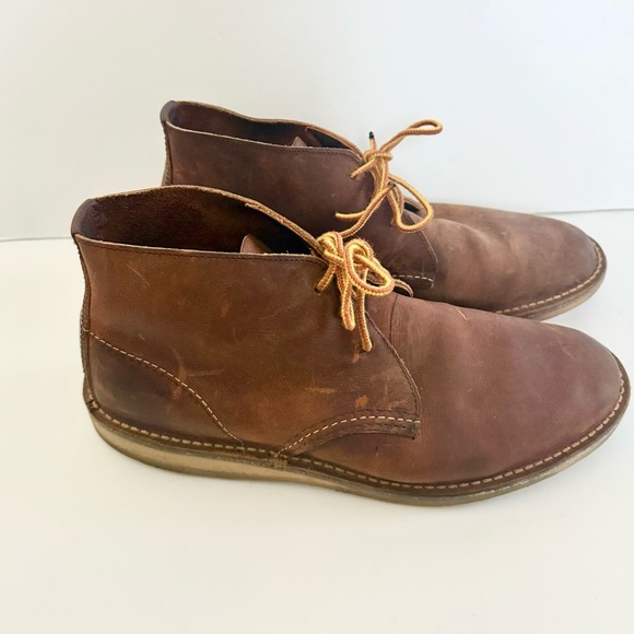 Red Wing 3322 Weekender Chukka Work Boots Leather Size 8 Copper - Picture 5 of 11
